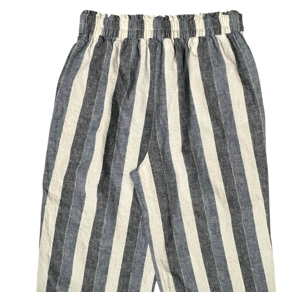 LC Lauren Conrad Blue and White Striped Linen Blend Pants - Picture 11 of 11